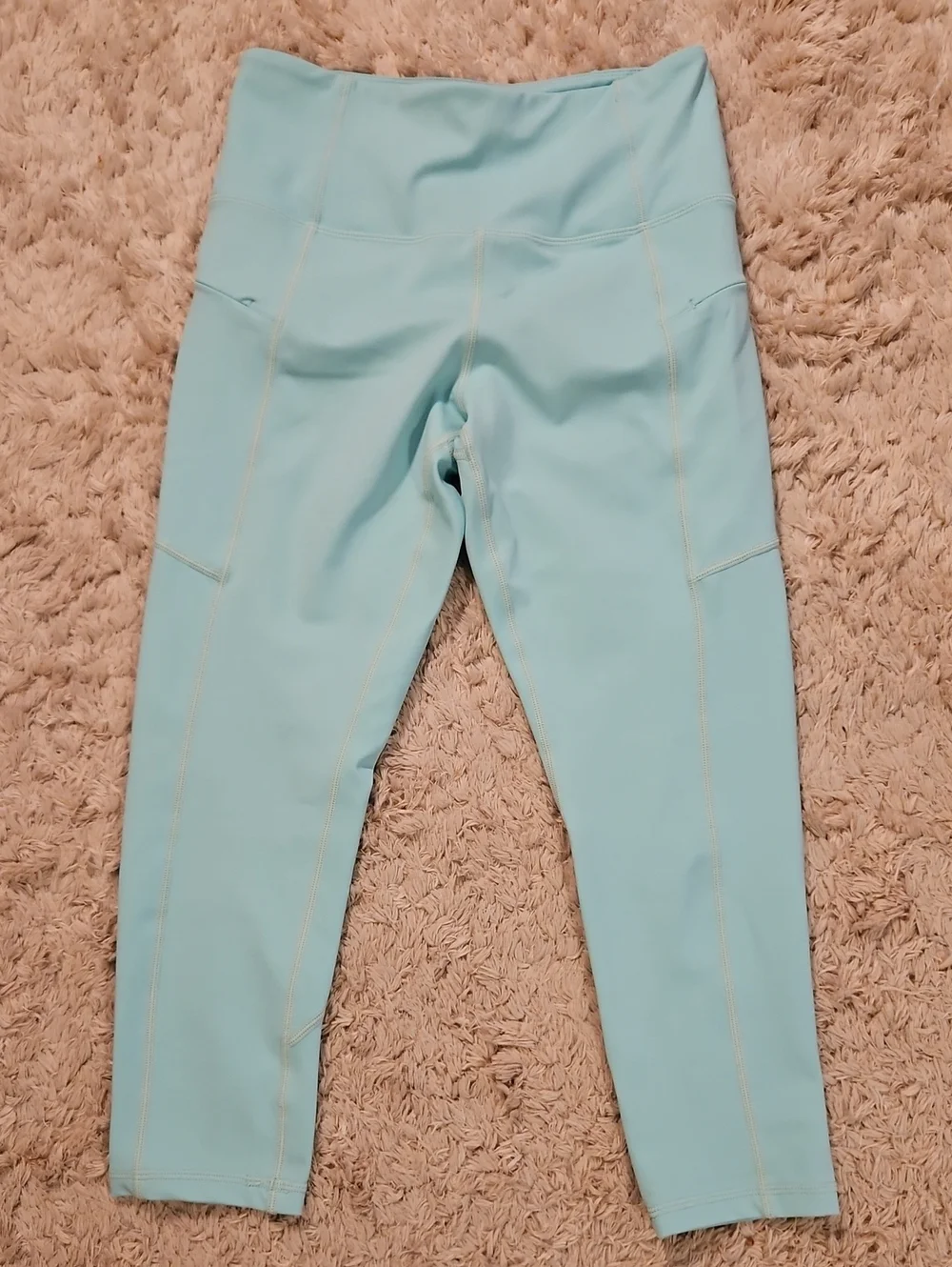 ZYIA Light Aqua Leggings with Side Pockets